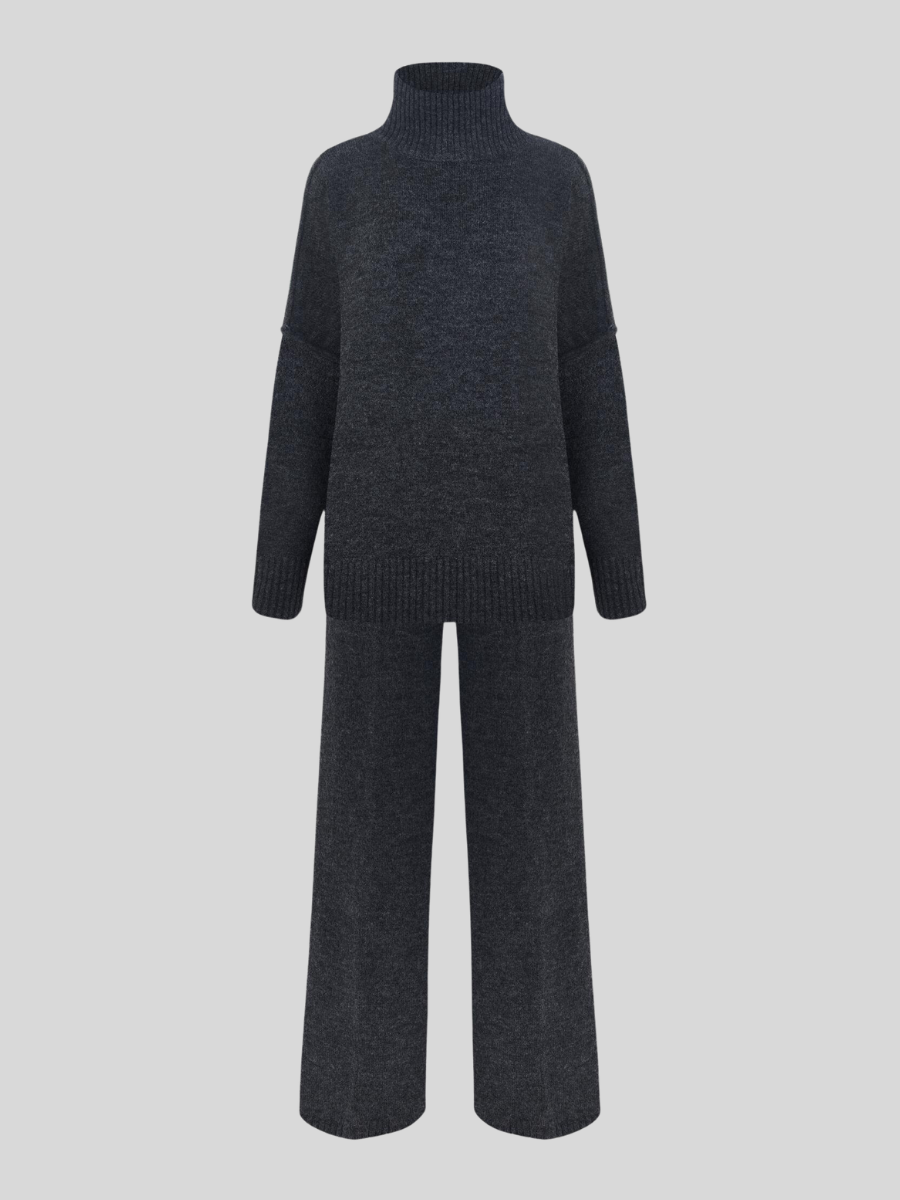 Dorvelli | Women’s Turtleneck Knit Pants Set