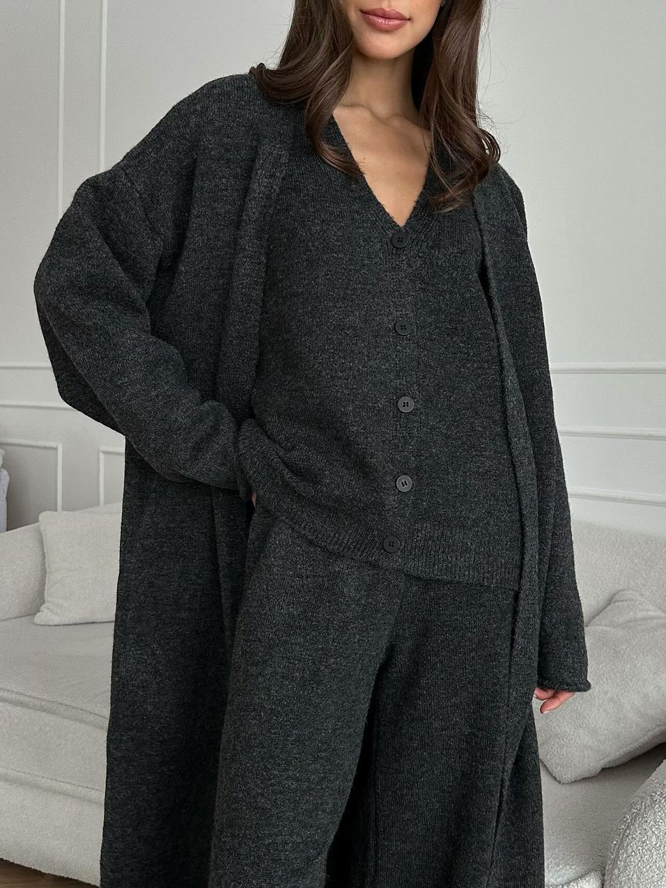 Dorvelli | Women’s Wool Blend Three-Piece Knit Set