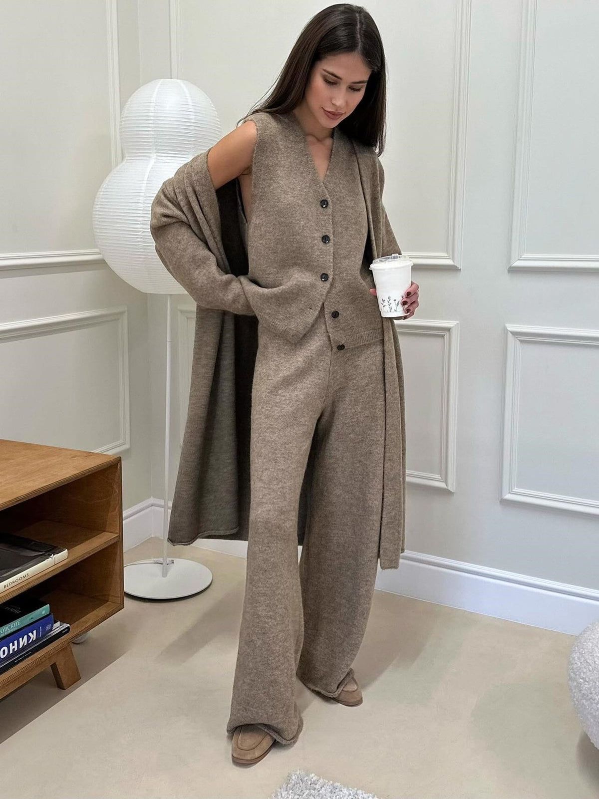 Dorvelli | Women’s Wool Blend Three-Piece Knit Set