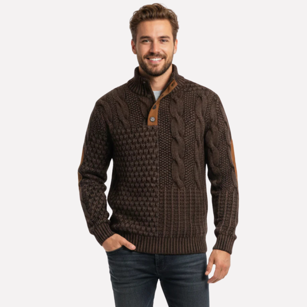 Men’s Textured Knit Pullover