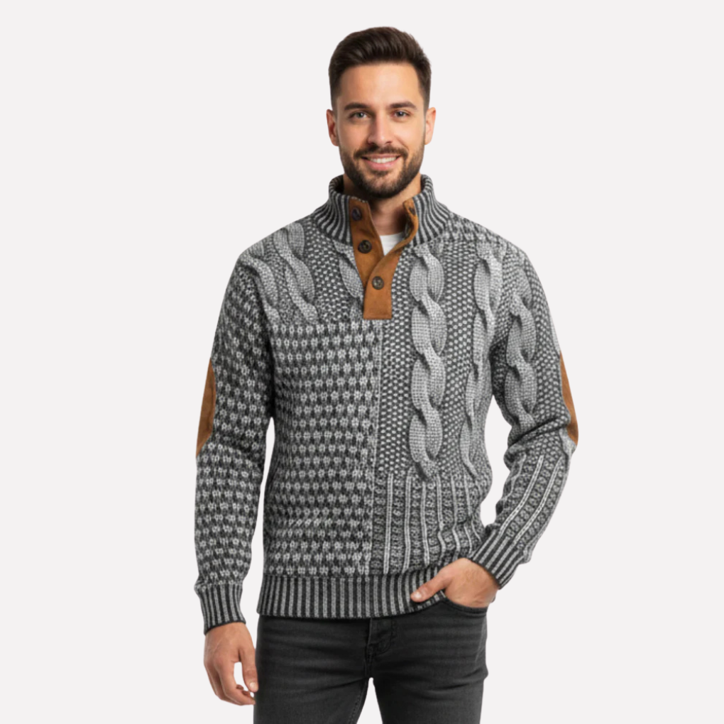 Men’s Textured Knit Pullover
