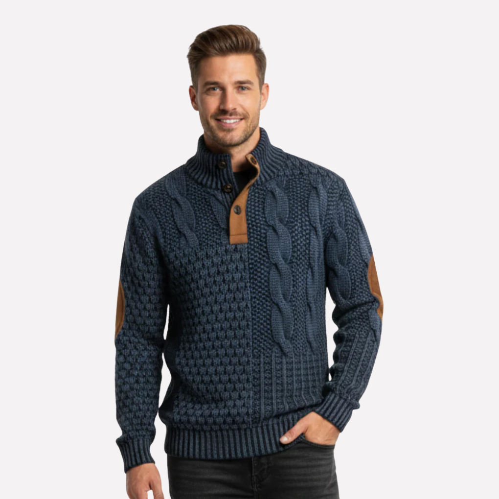 Men’s Textured Knit Pullover