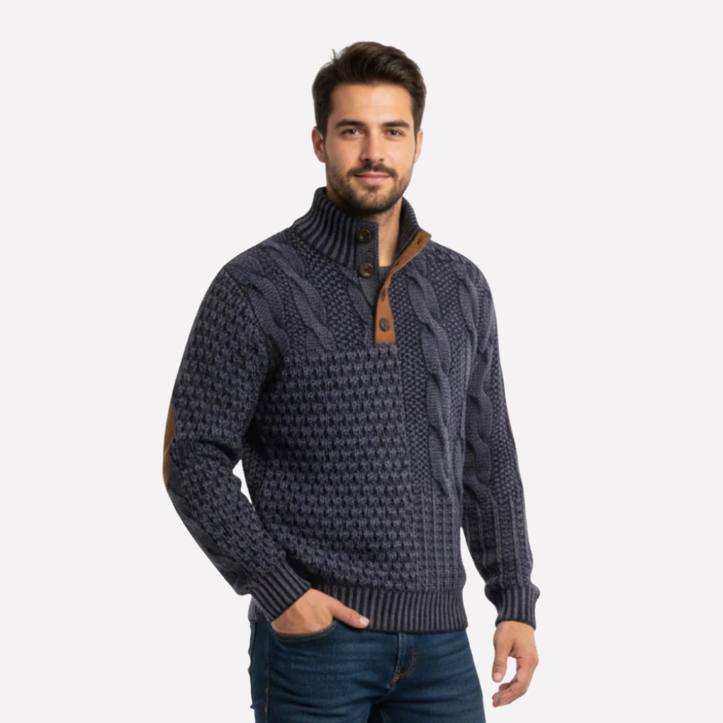 Men’s Textured Knit Pullover