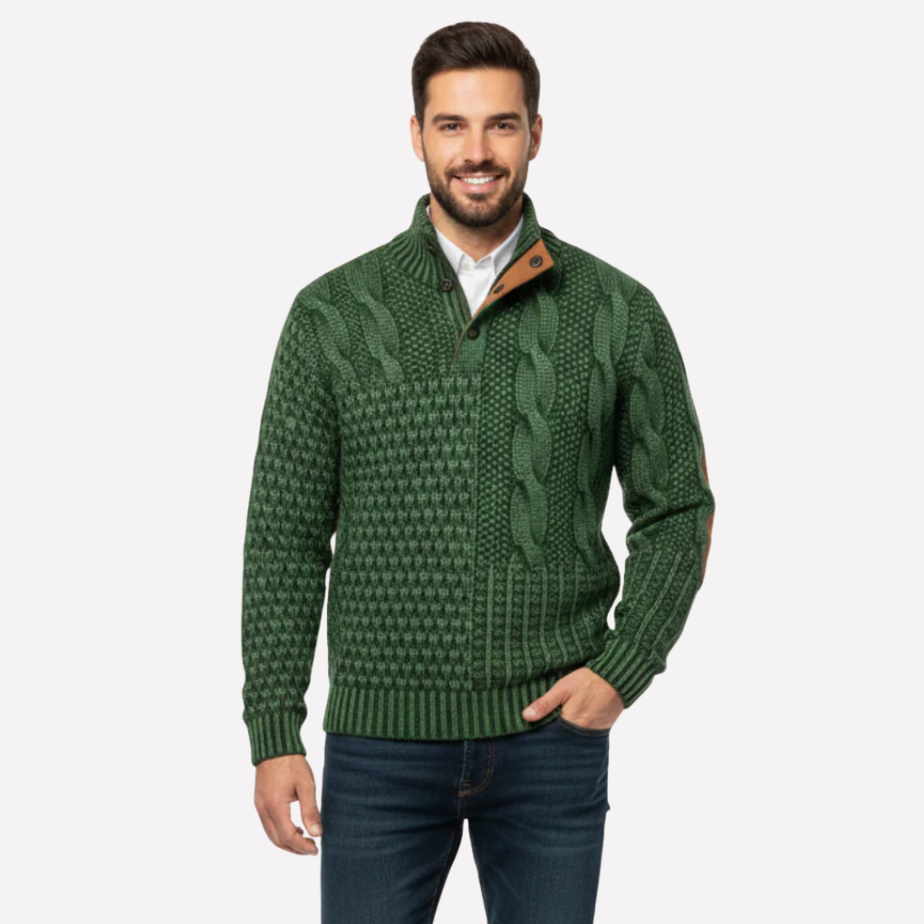 Men’s Textured Knit Pullover