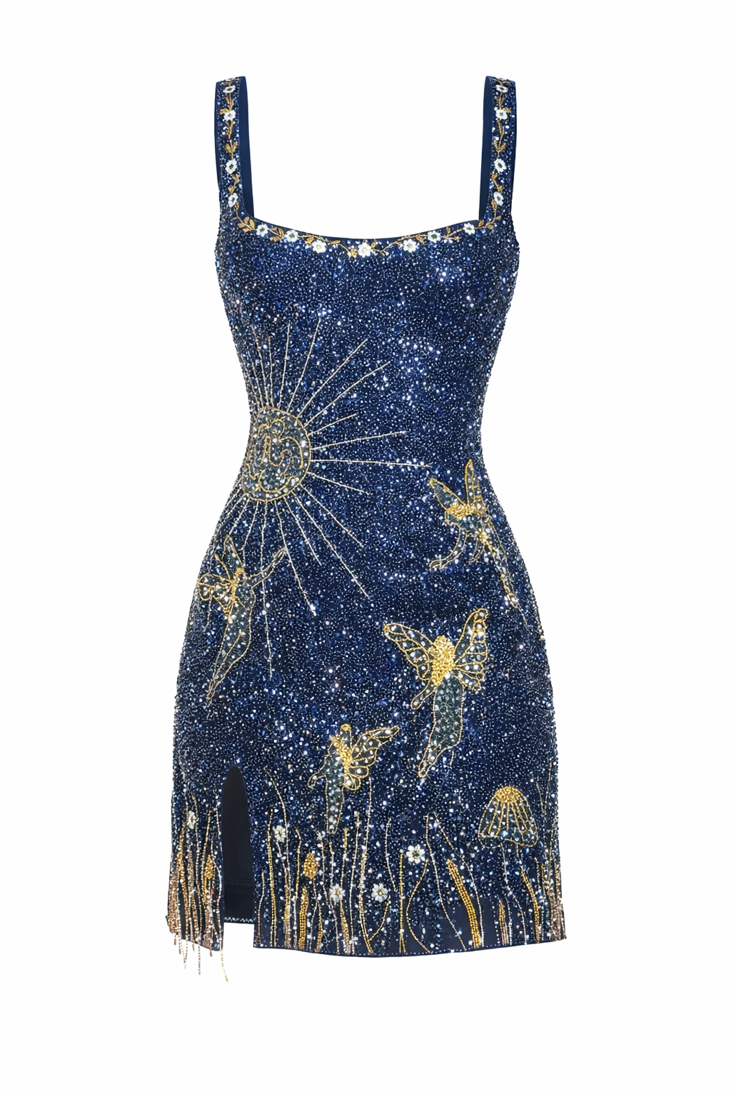 Dorvelli | Women's Mini Dress – Star Detail Slit