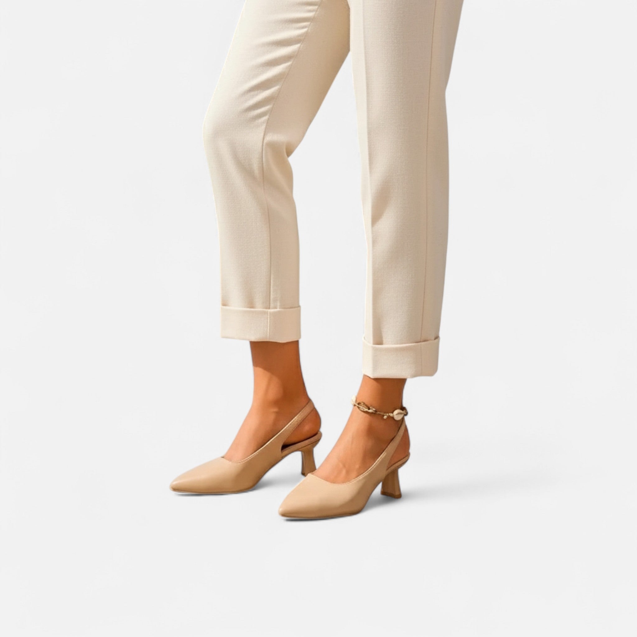 Dorvelli | Women’s Slingbacks – Pointed Toe Thin Heel Elegance