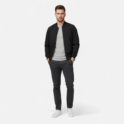 Dorvelli| Men’s Jacket – Lightweight Stand Collar Elegance
