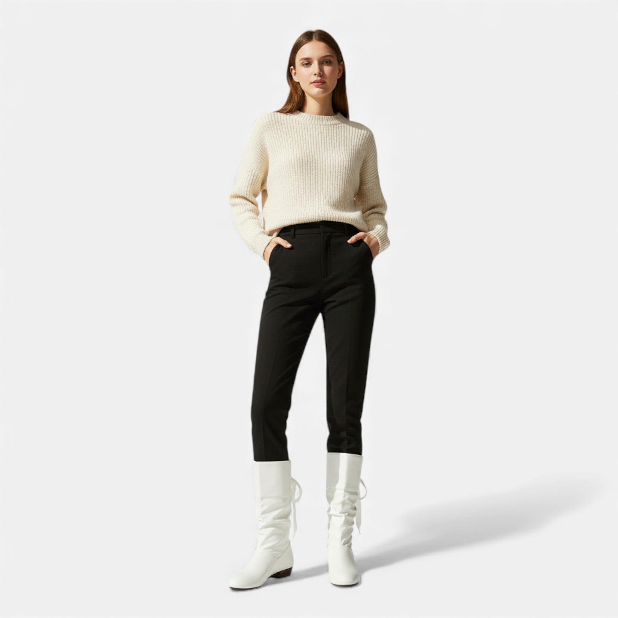 Dorvelli | Women’s Mid-Calf Boots – Classic Lace-Up Elegance