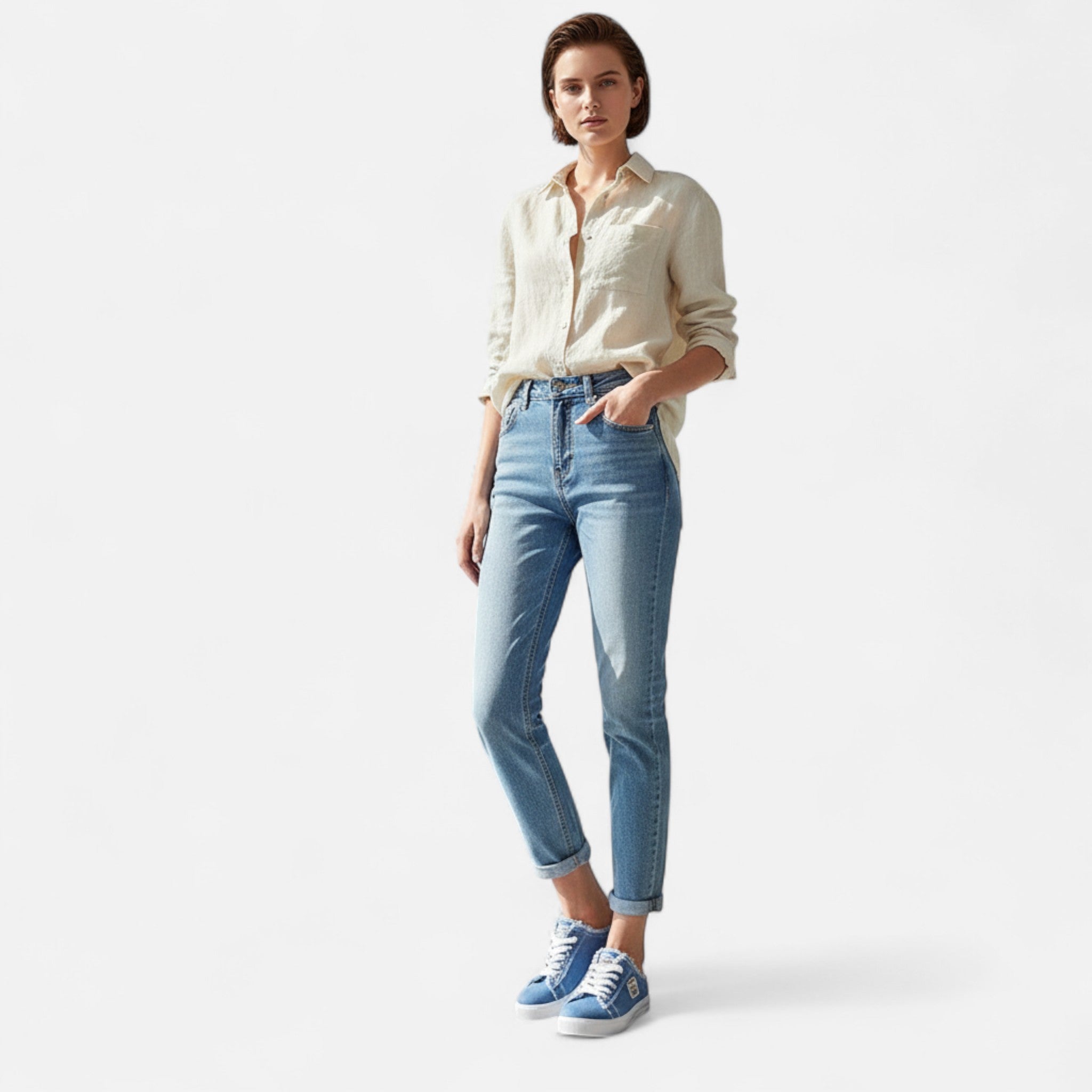 Dorvelli | Women’s Sneakers – Low-Top Canvas Everyday Elegance