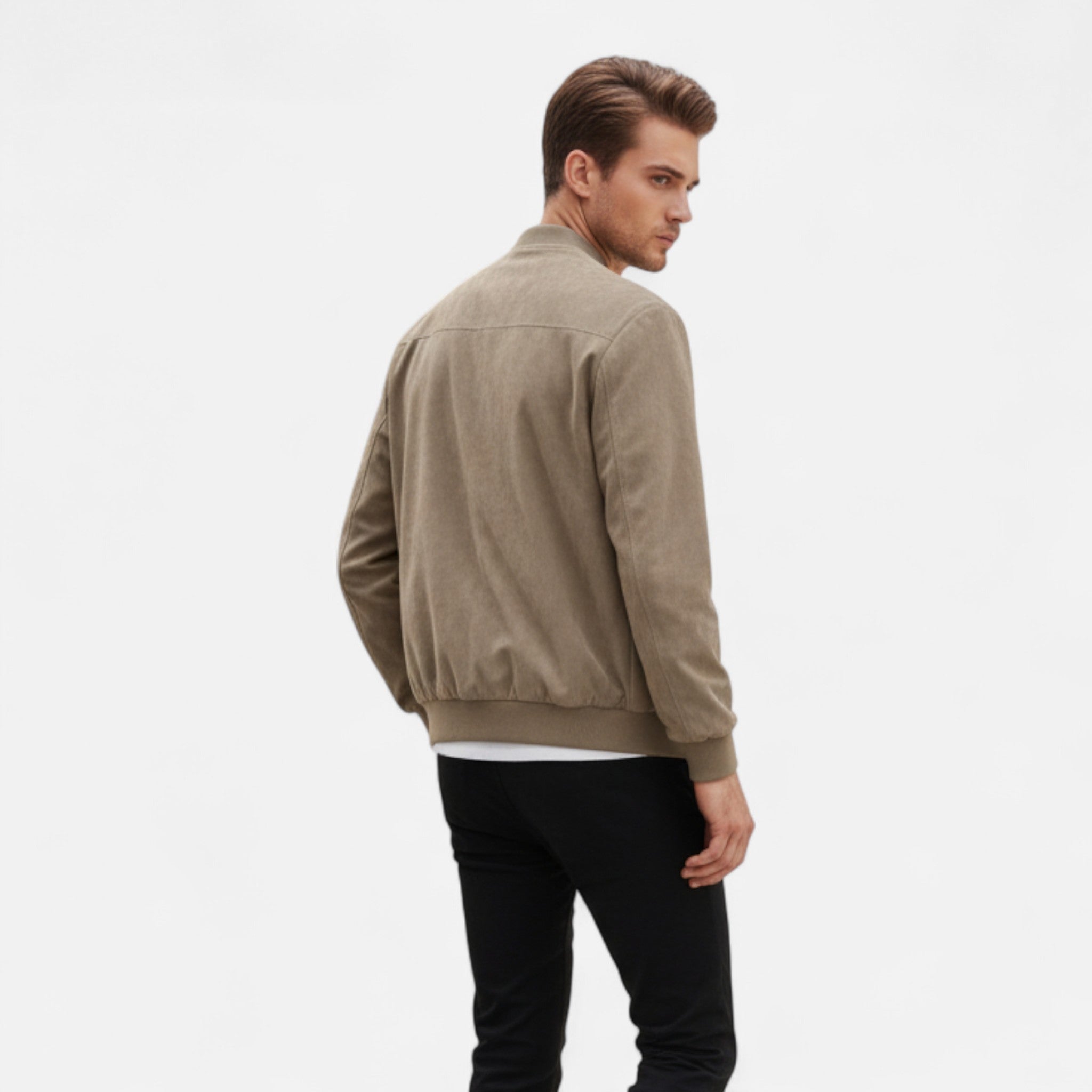 Dorvelli | Men’s Suede Aviator Jacket – Heritage Flight Style