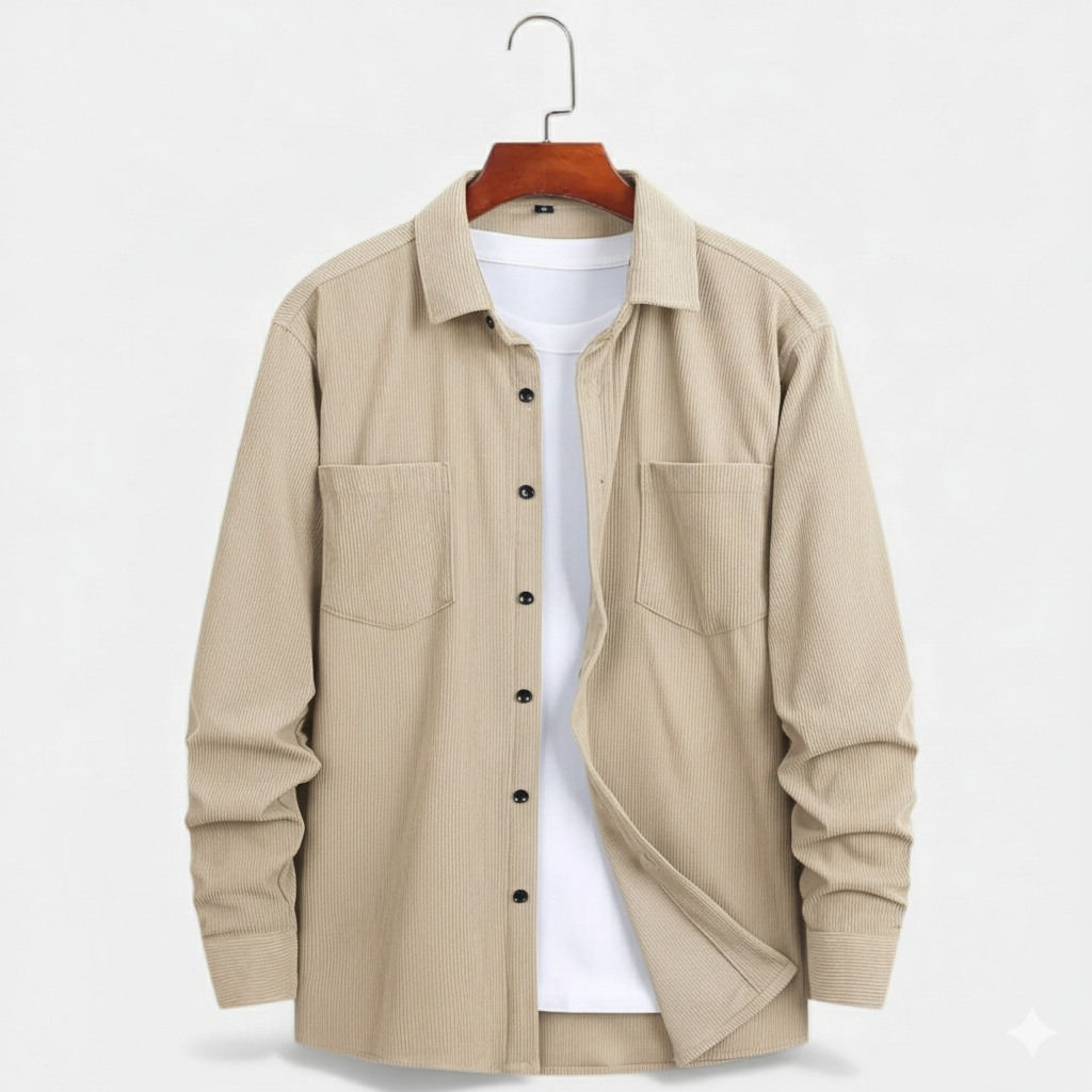 Dorvelli | Men’s Corduroy Shirt Jacket – Effortless Smart-Casual Charm