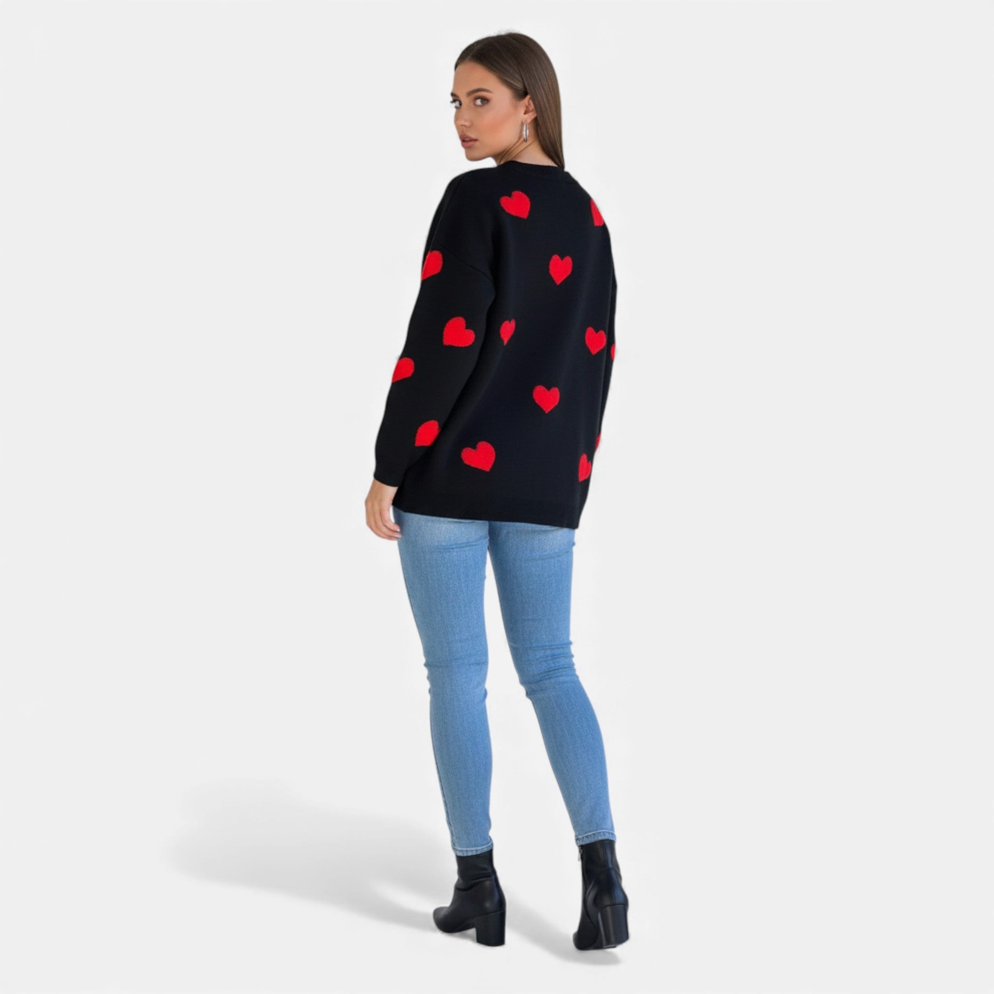 Dorvelli | Women’s Sweater – Embroidered Geometric Knit