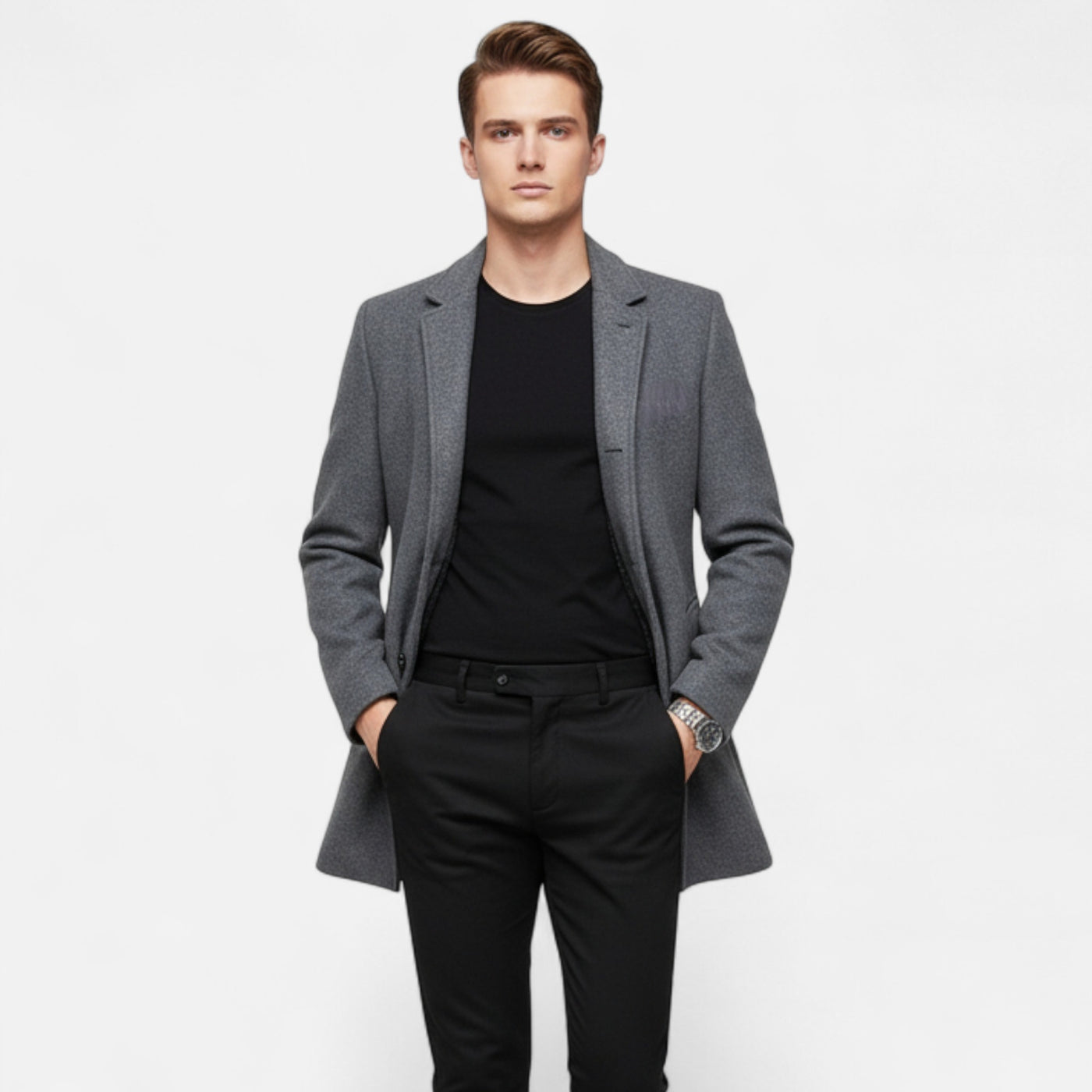 Dorvelli | Men’s Wool Coat – Classic Winter Elegance