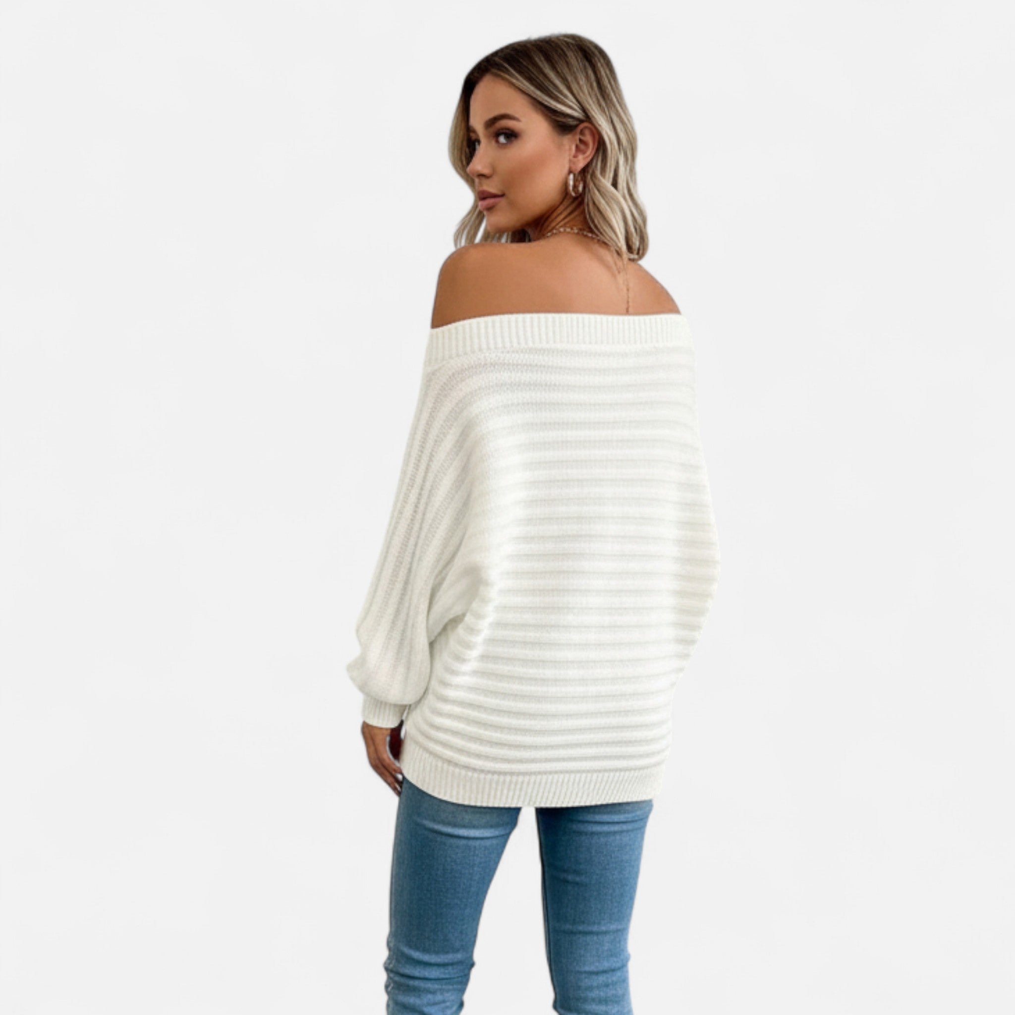 Dorvelli | Women’s Off-Shoulder Sweater – Elegant Knitwear