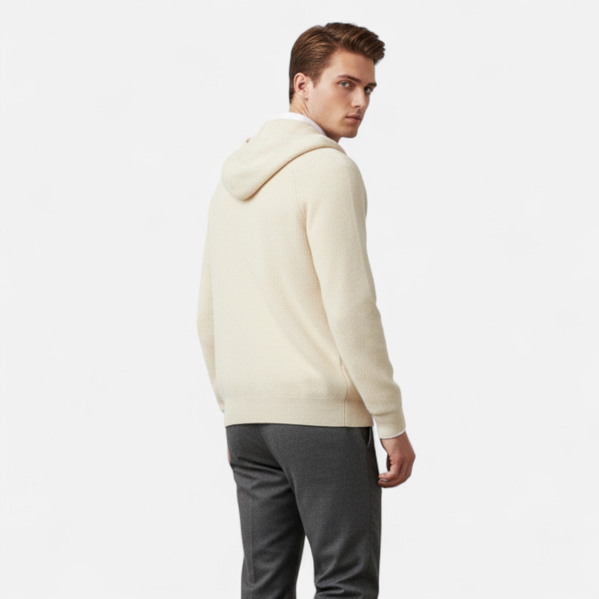 Dorvelli | Men’s Padded Cardigan – Heritage Hooded Knit