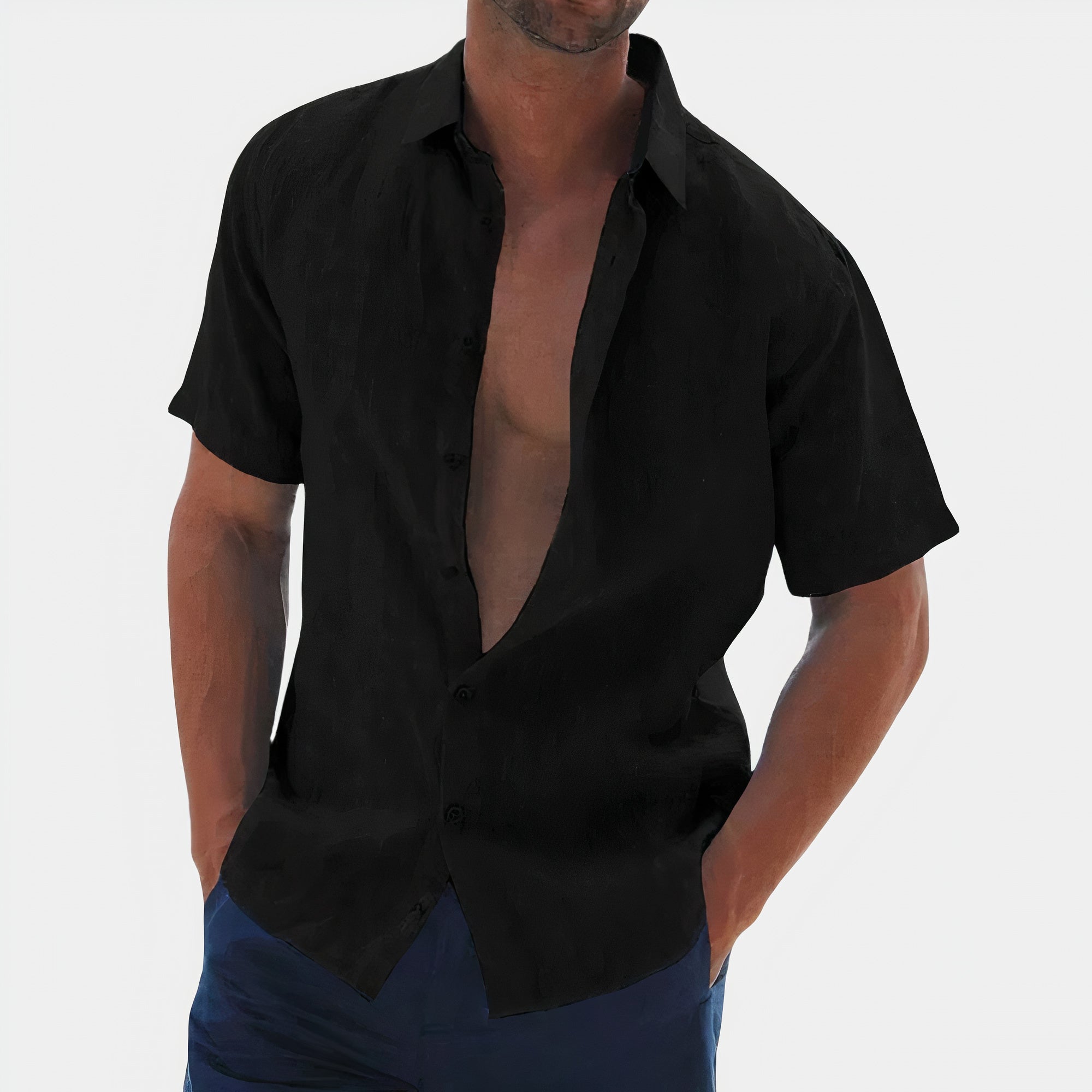 Dorvelli | Men's Shirt – Casual Linen Button Down