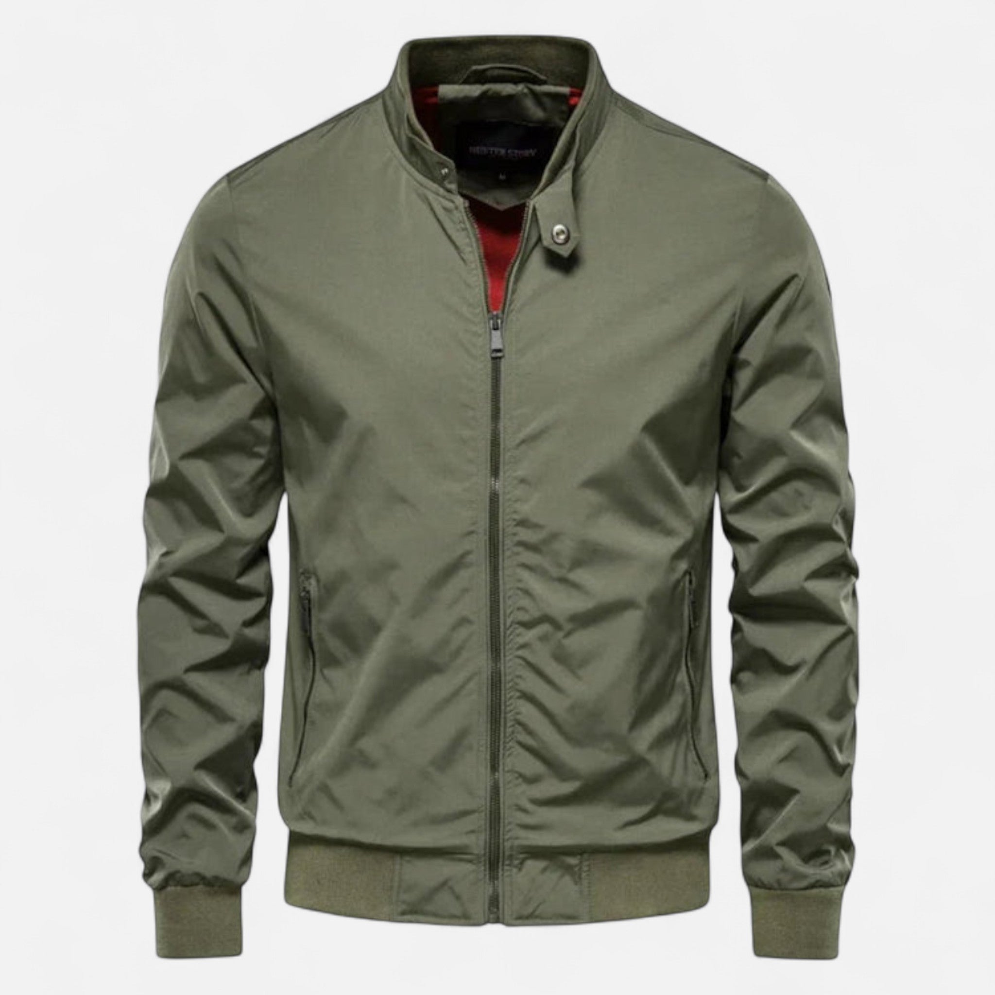 Dorvelli | Men’s Lightweight Bomber Jacket – Classic Ribbed Collar Design