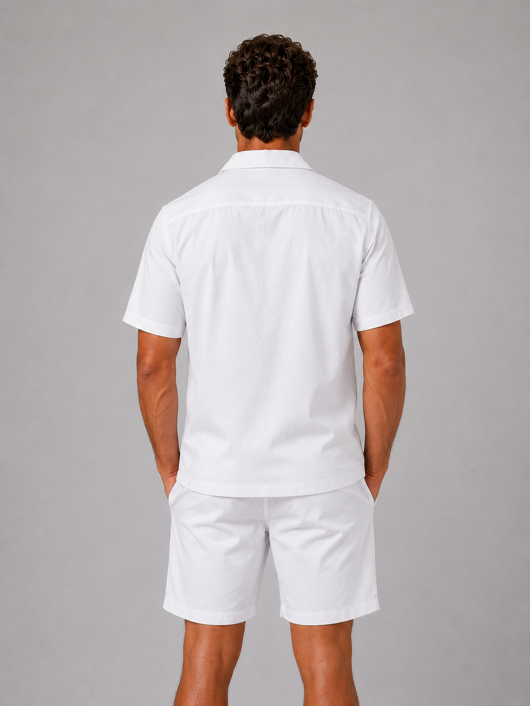 Dorvelli | Men's Two-Piece Set – Linen Look Co-ord