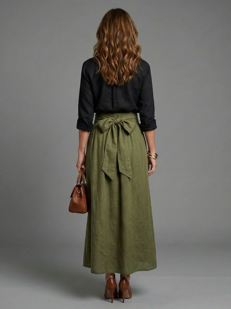 Dorvelli | Women's Two-Piece Set – Black Olive Green