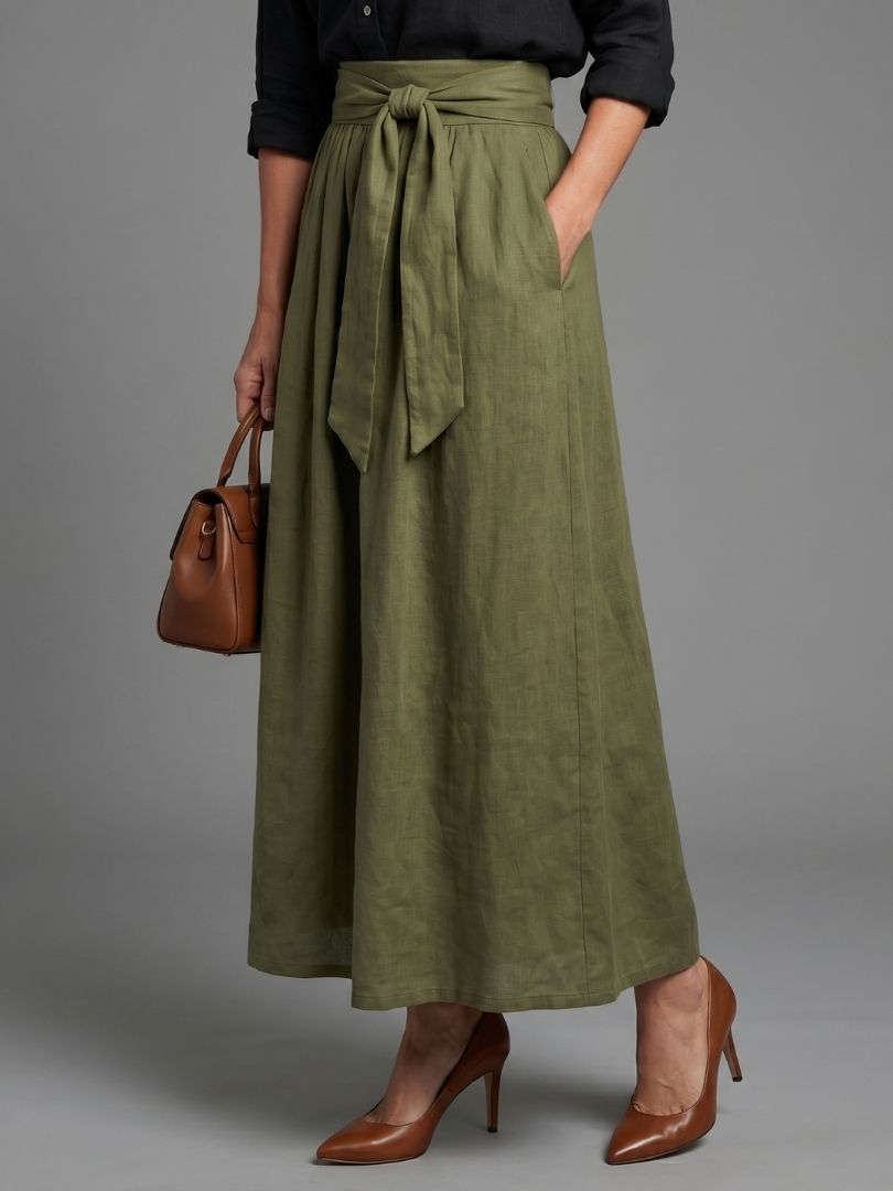 Dorvelli | Women's Two-Piece Set – Black Olive Green