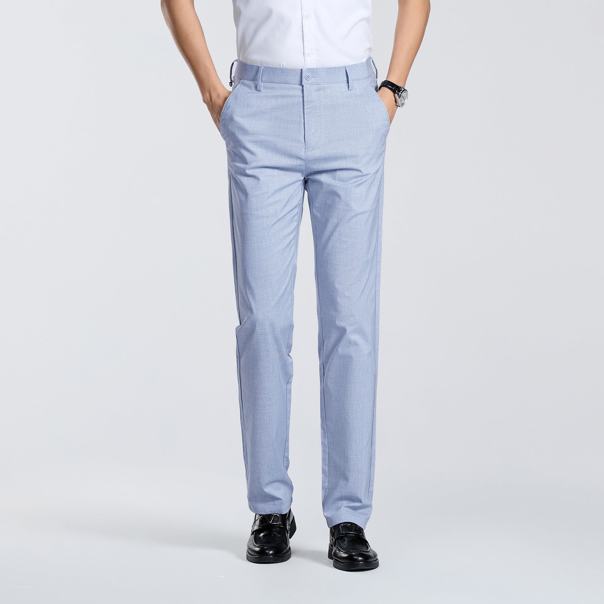 Dorvelli | Men's Trousers – Linen Look Straight Leg