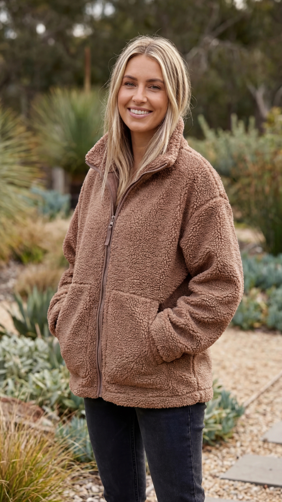 Women's Oversized Zip Jacket
