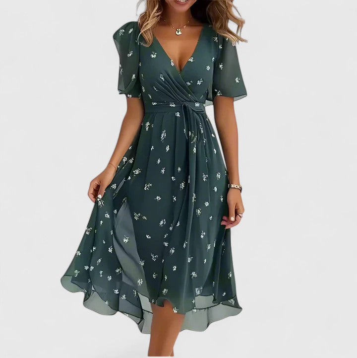 Dorvelli | Women's Midi Dress – Elegant