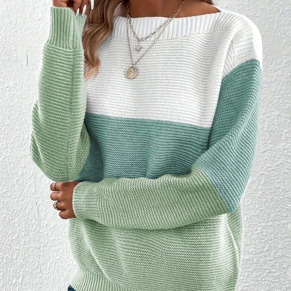 Women's Colour Block Jumper