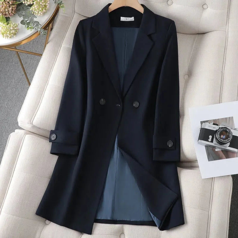 Dorvelli | Women's Blazer Coat – Belted Button Cuff