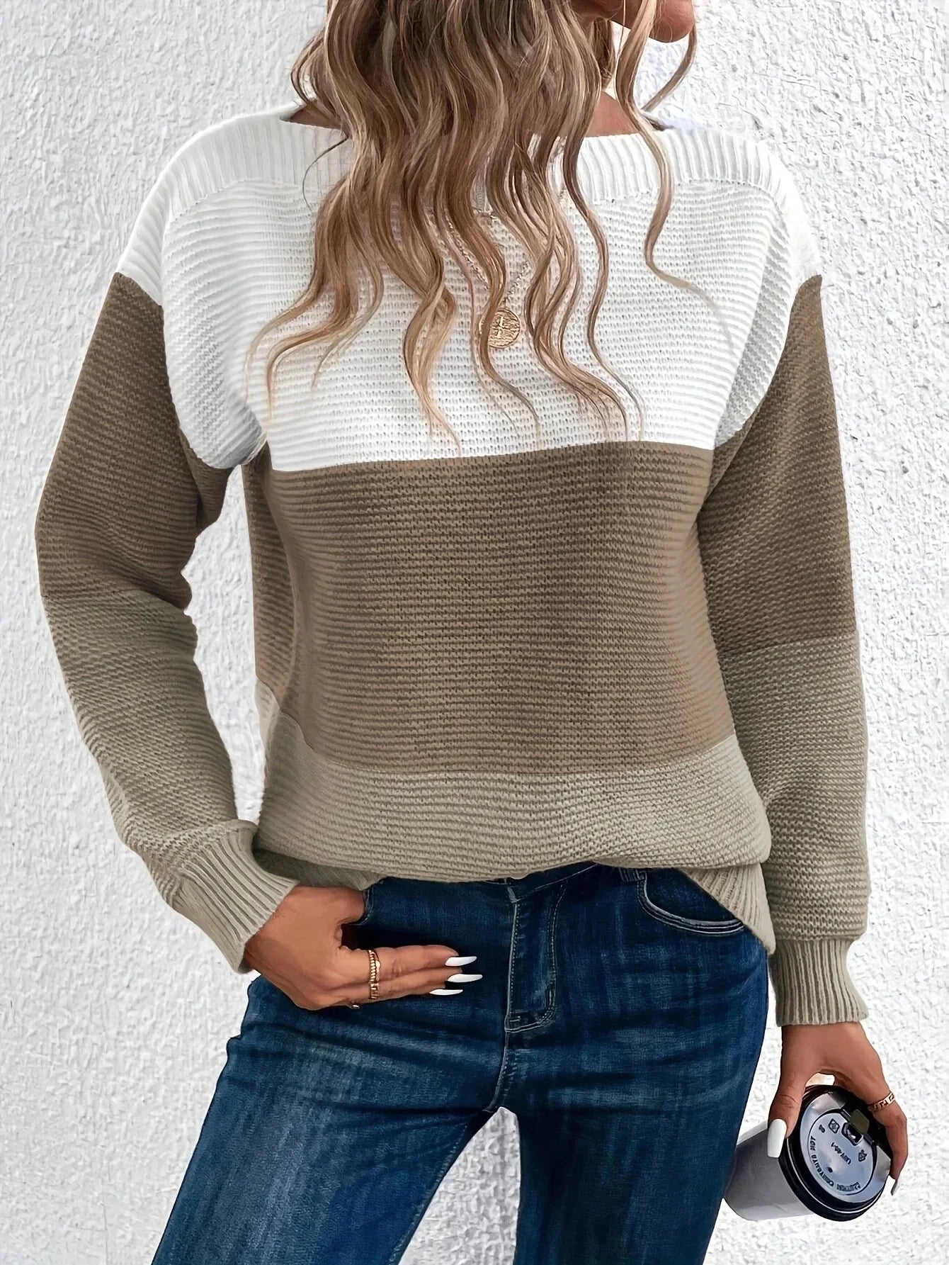 Women's Colour Block Jumper
