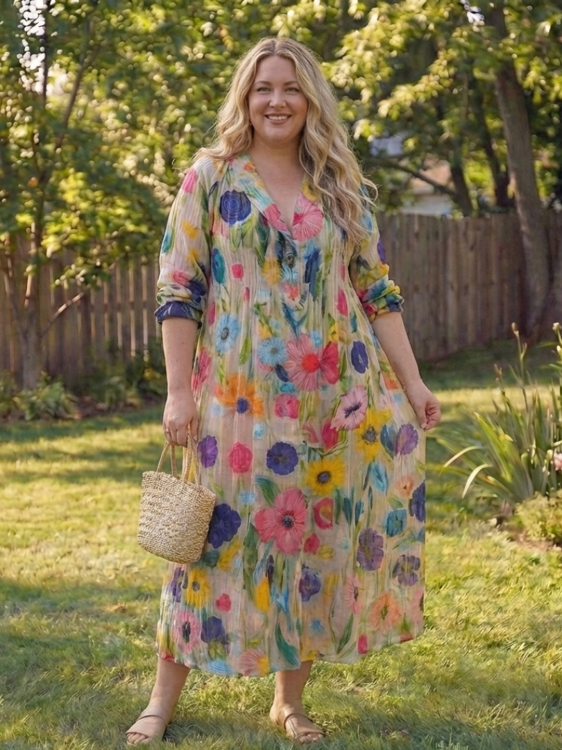 Dorvelli | Women's Maxi Dress – Botanical Flow