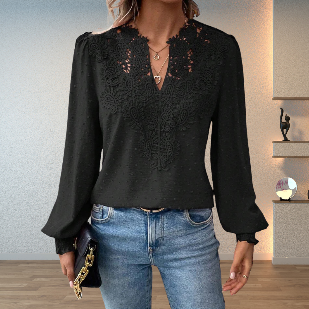 Dorvelli | Women's Blouse – Elegant Lightweight Lace Detail