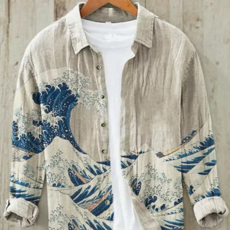 Dorvelli | Men's Shirt – Vintage Japanese Art Print