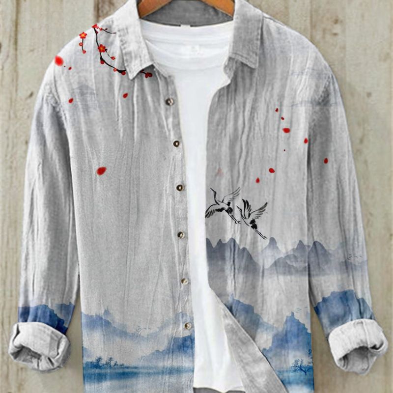 Dorvelli | Men's Shirt – Vintage Japanese Art Print