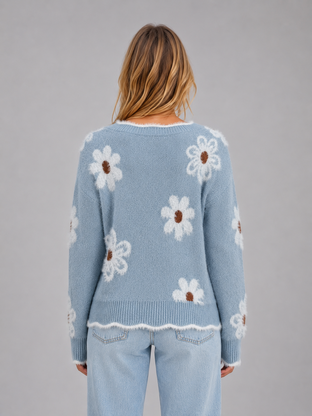 Women's Floral Motif Jumper