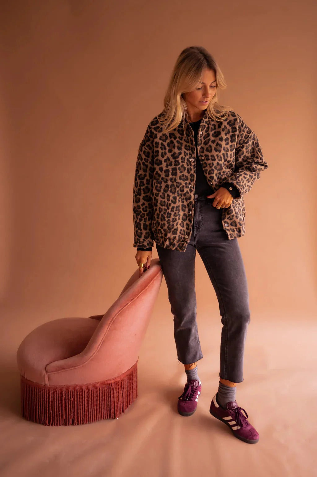 Women's Oversized Bomber Jacket