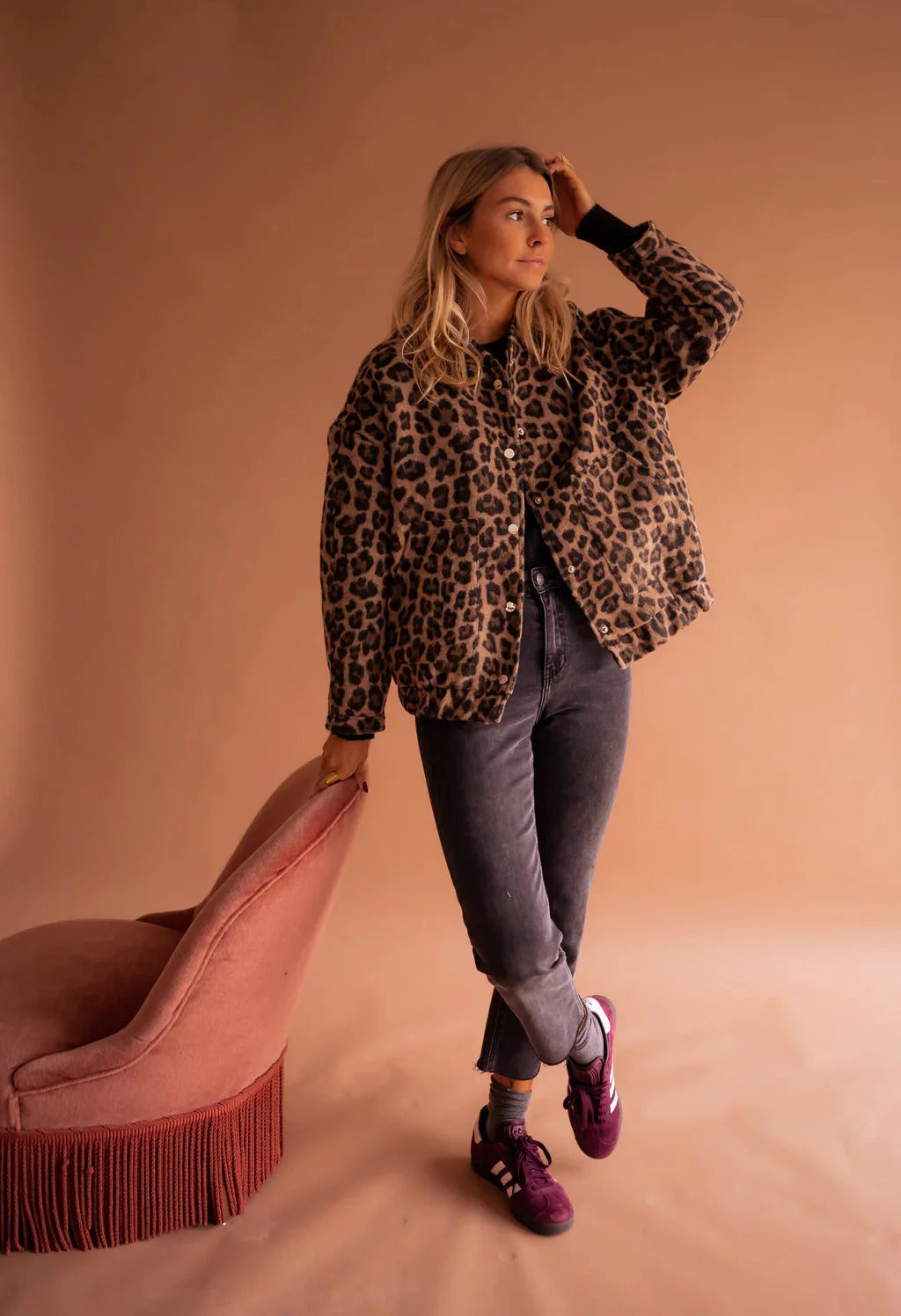 Women's Oversized Bomber Jacket