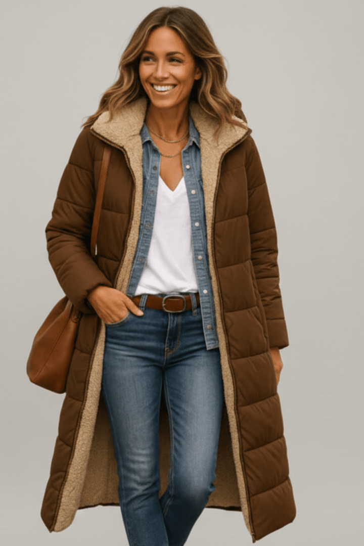 Women's Calf Length Puffer Coat