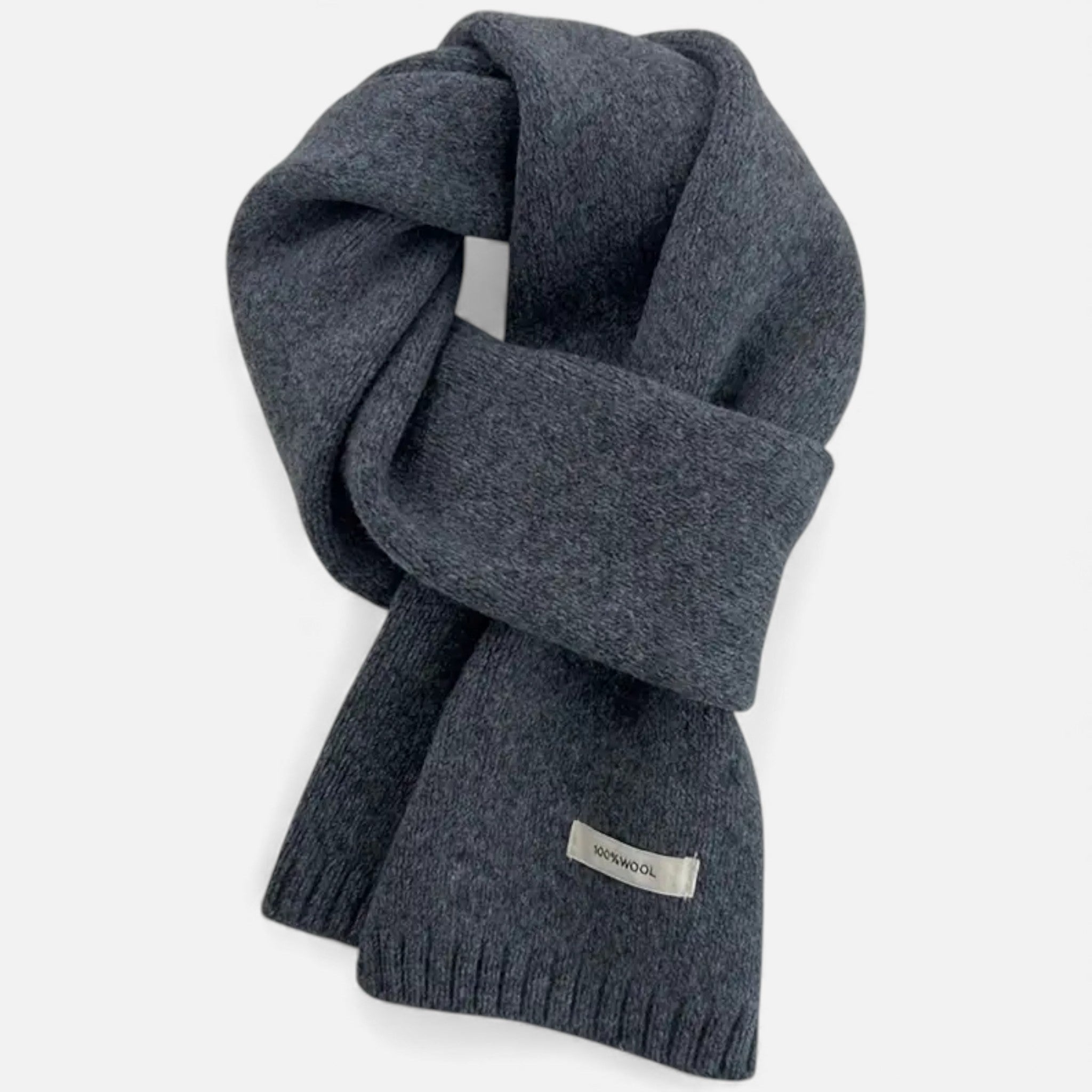 Dorvelli | Women’s 100% Wool Scarf – Vintage Solid Colour Winter Wrap