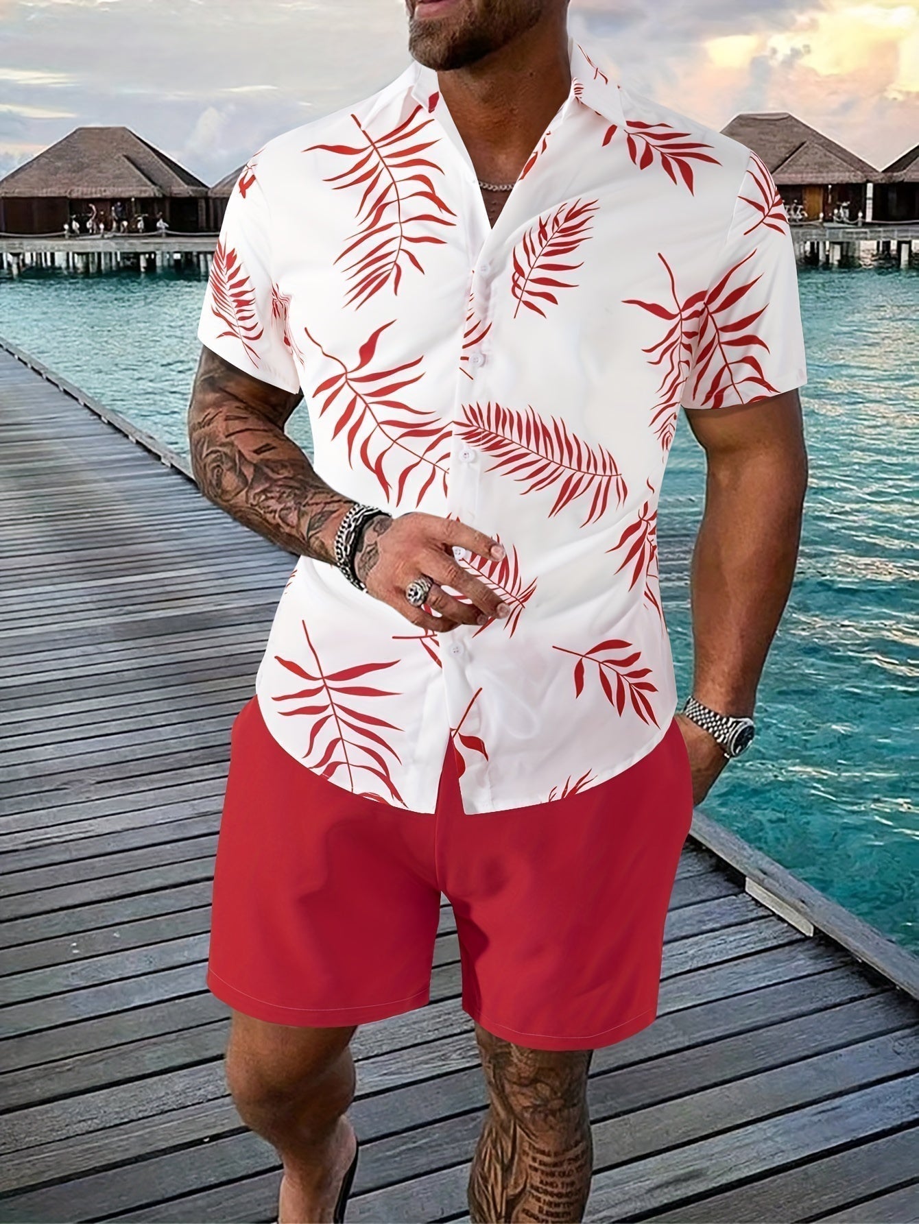 Dorvelli | Men's Two-Piece Set – Short-Sleeve Ease