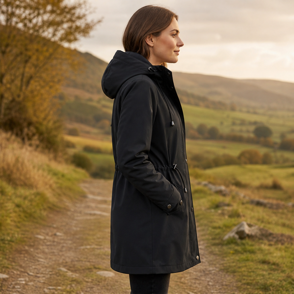 Ashbury 3-in-1 Parka – Detachable Hood Check Lined Drawstring Waist