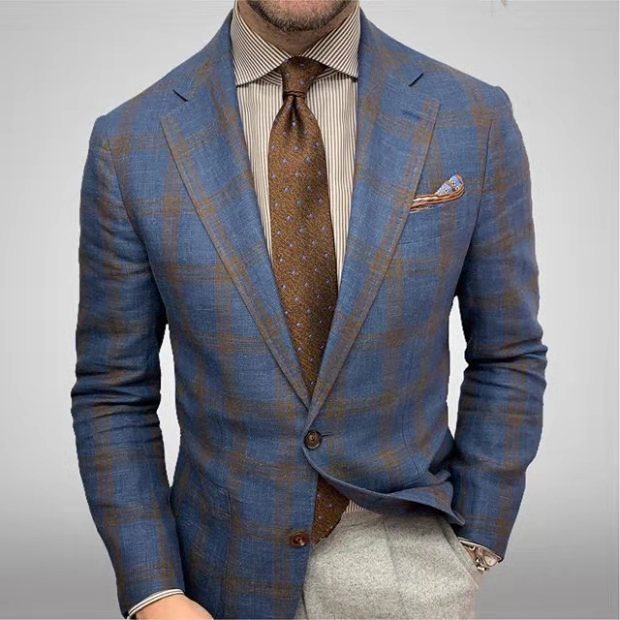 Ashford Two-Button Blazer – Blue