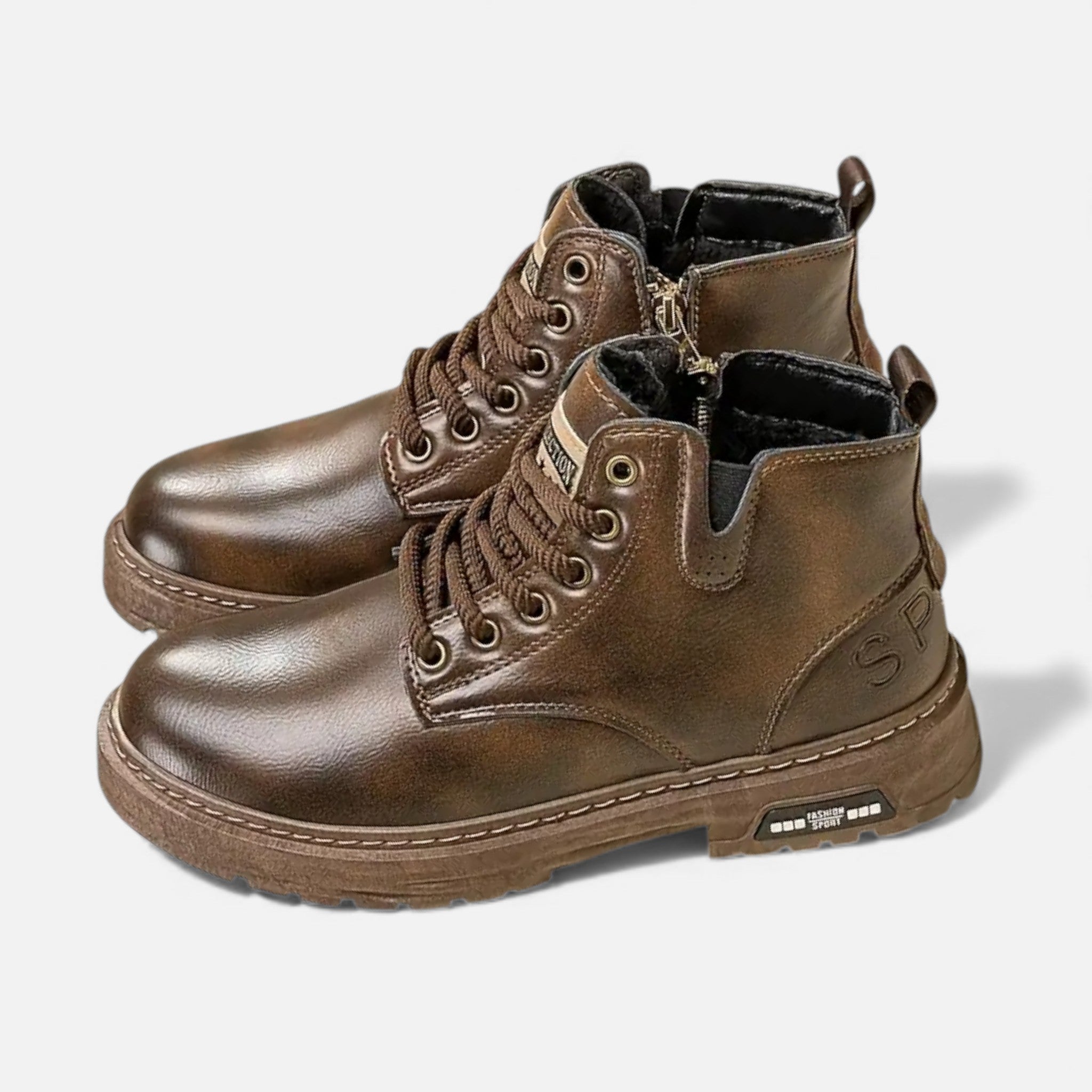 Dorvelli | Men’s Vintage Boots – Classic Short Lace-Up