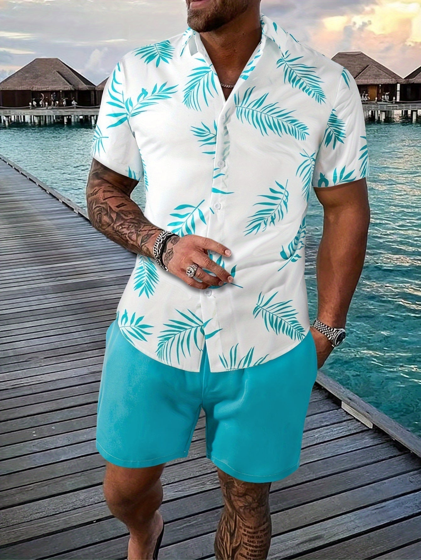 Dorvelli | Men's Two-Piece Set – Short-Sleeve Ease