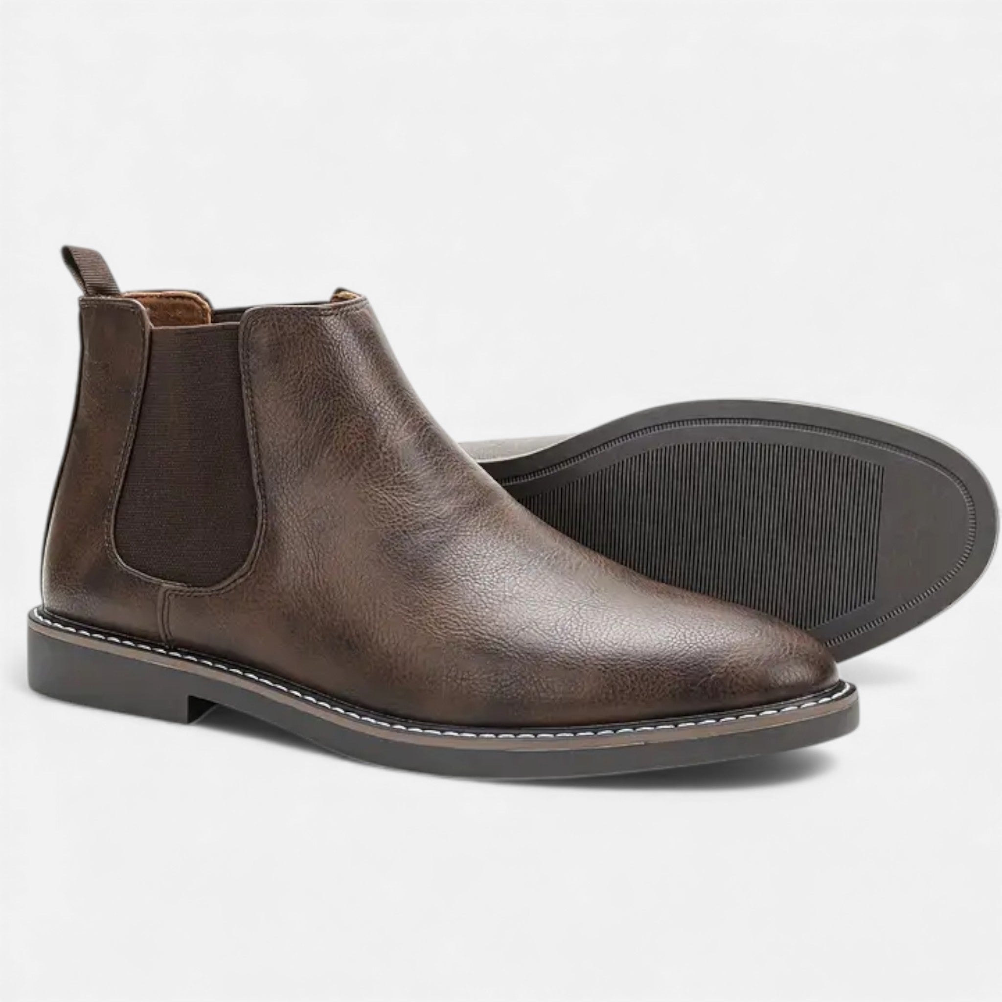Dorvelli | Men’s Retro Ankle Boots – Two-Tone Heritage Style
