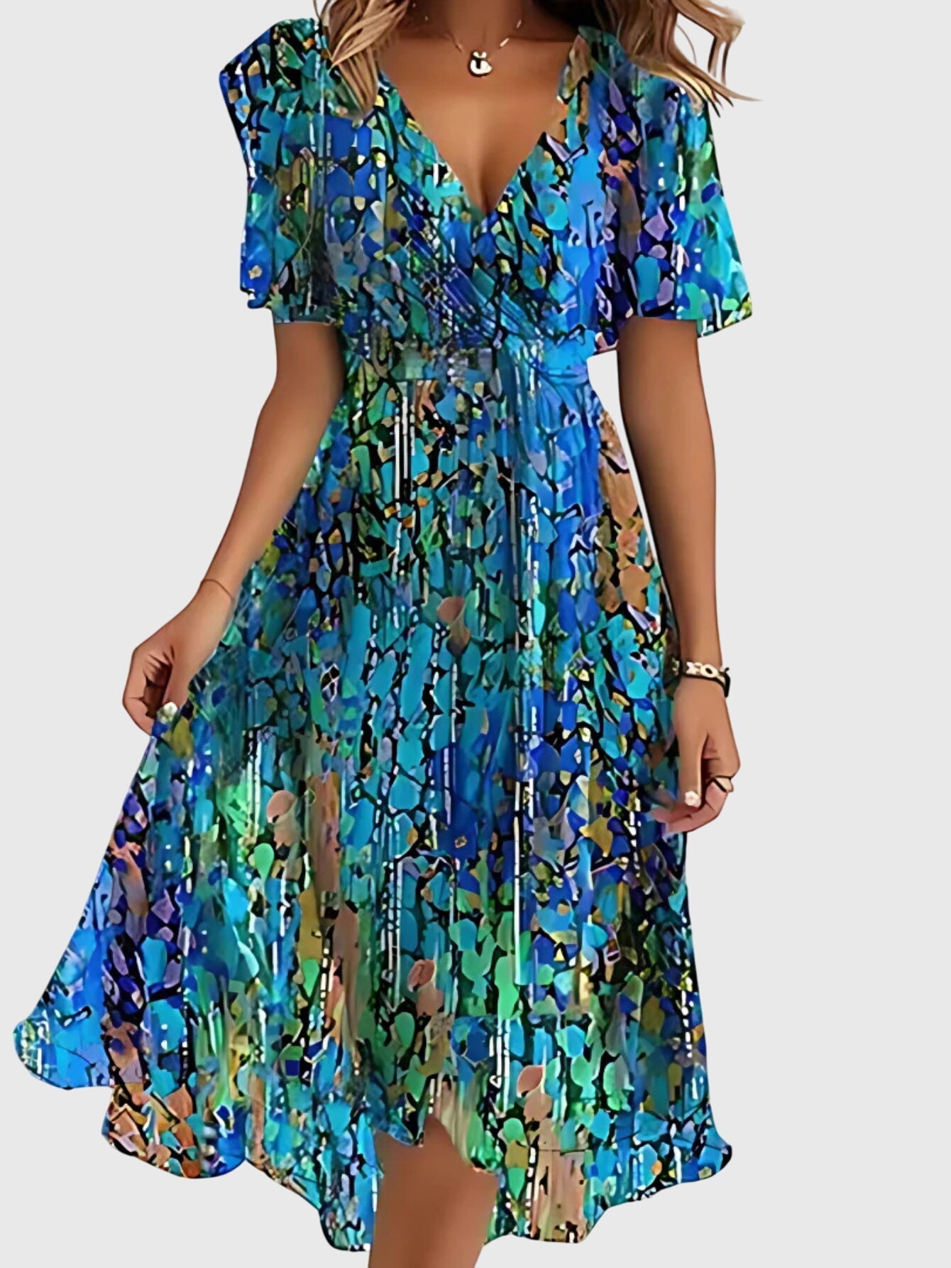 Dorvelli | Women's Midi Dress – Belly Cover