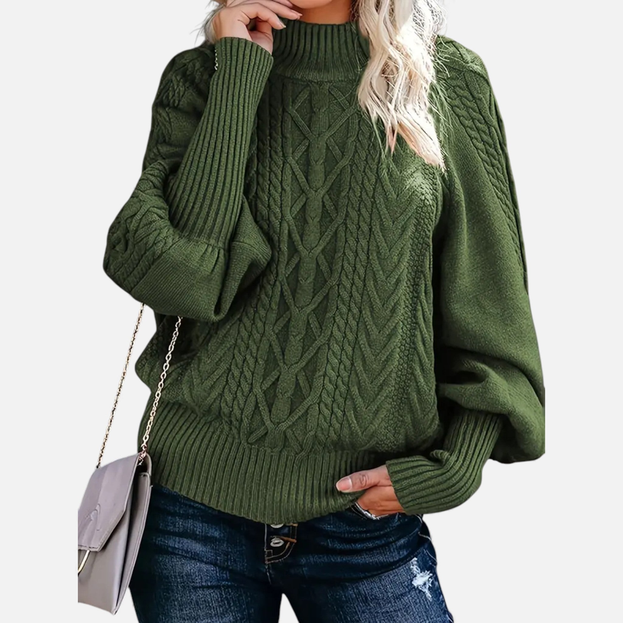 Dorvelli | Women’s Sweater – Elegant High-Neck Knit