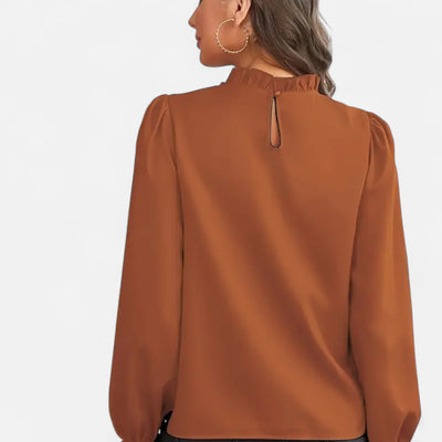 Dorvelli | Women’s Blouse – Elegant Ruffle Collar