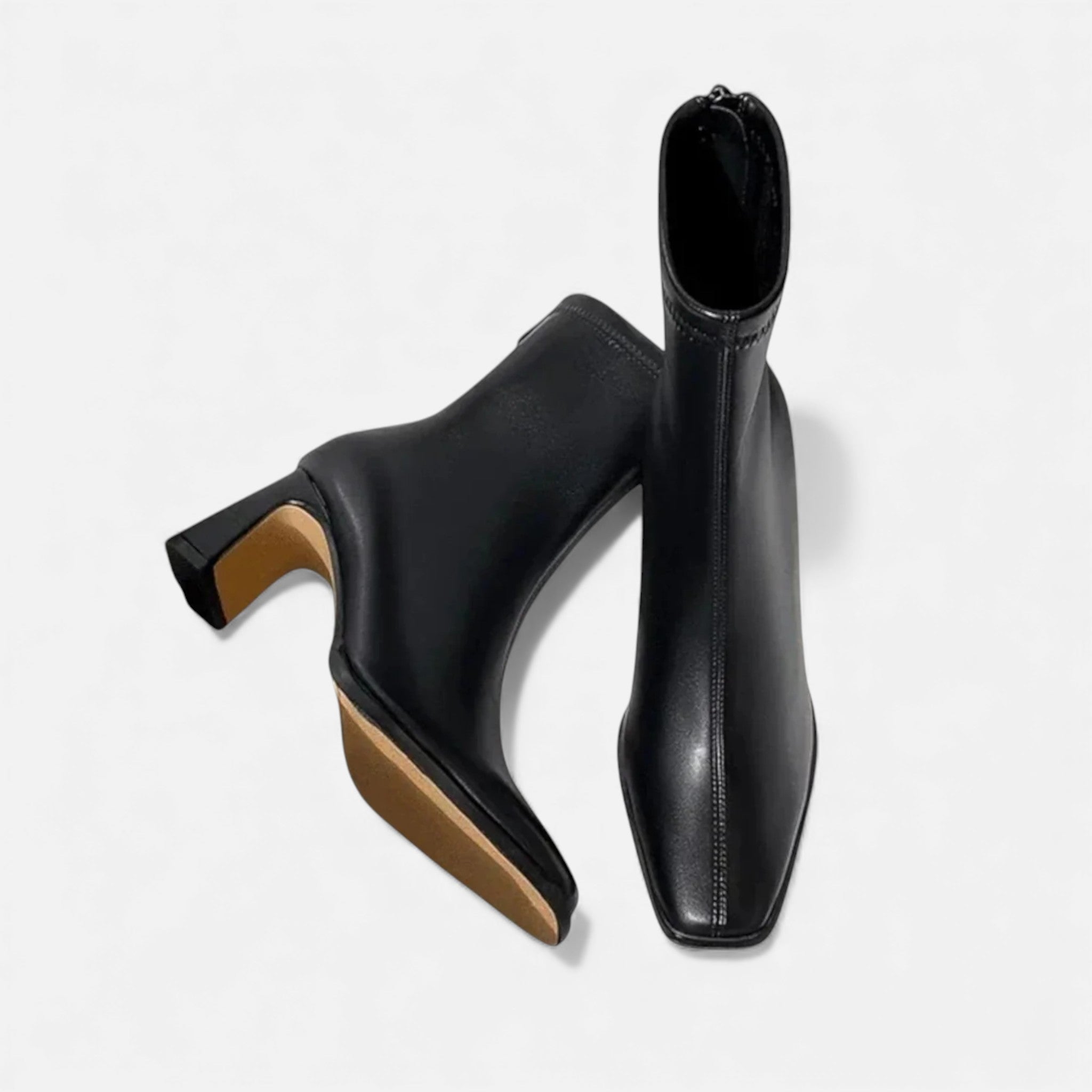 Dorvelli | Women’s Vintage Square-Toe Ankle Boots – Timeless Suede Elegance