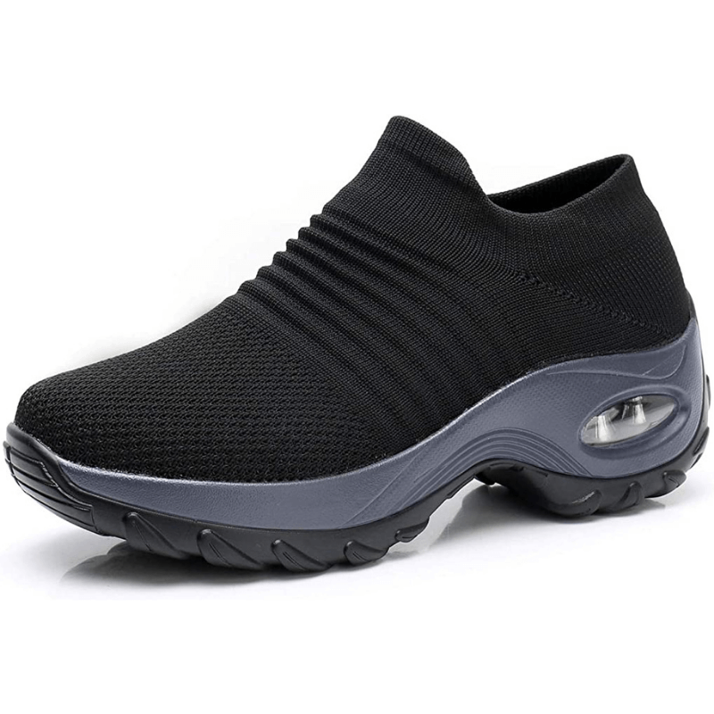Dorvelli | Women’s Trainers – Slip-On Knit Cushioned Sole